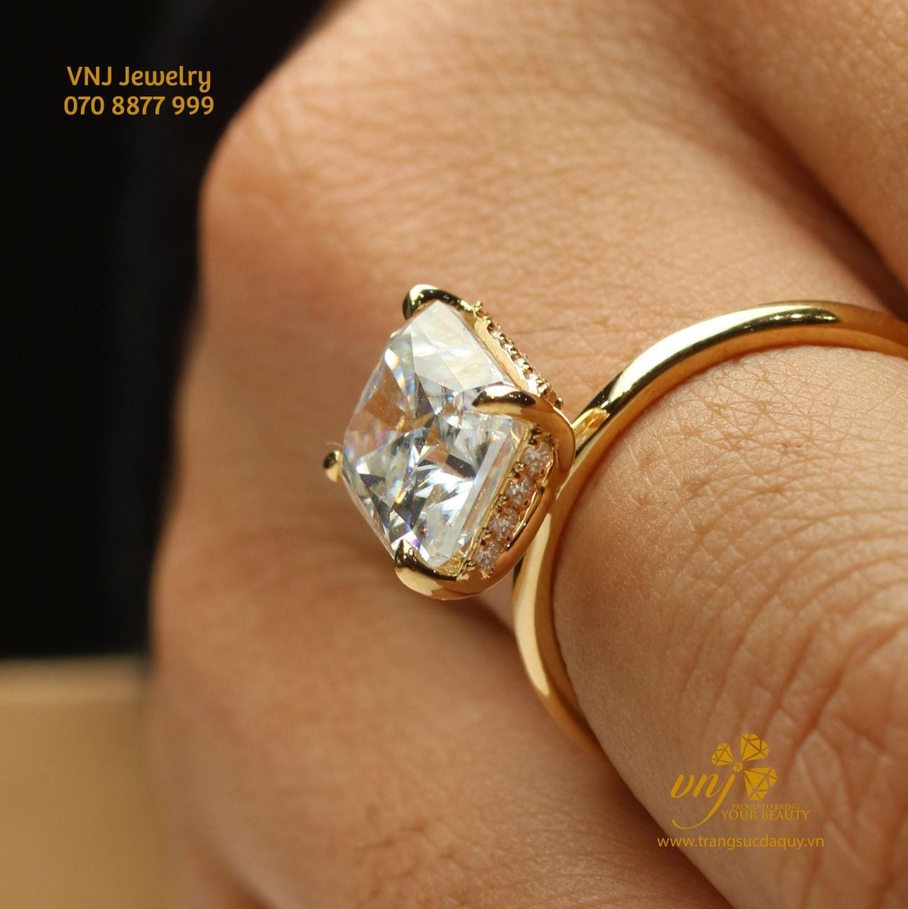Nhẫn Kim Cương Radiant NWD40