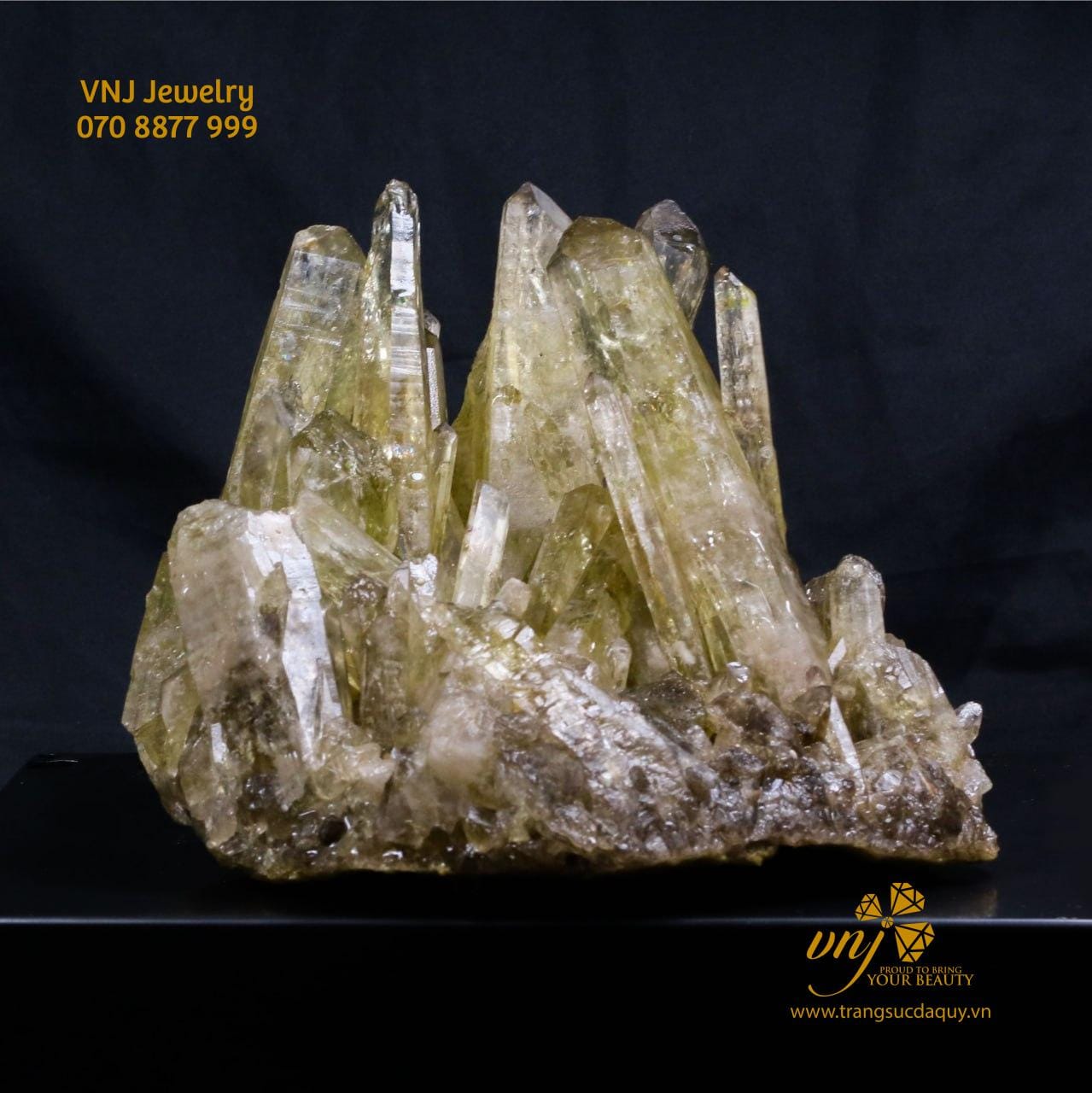 Tinh Thể Thạch Anh Vàng Tự Nhiên (6)