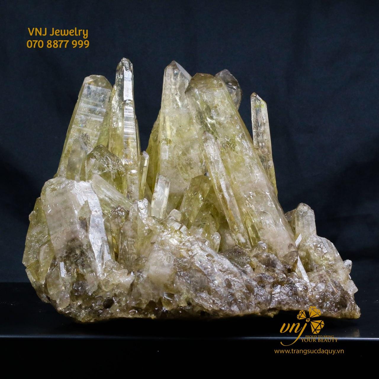 Tinh Thể Thạch Anh Vàng Tự Nhiên (8)