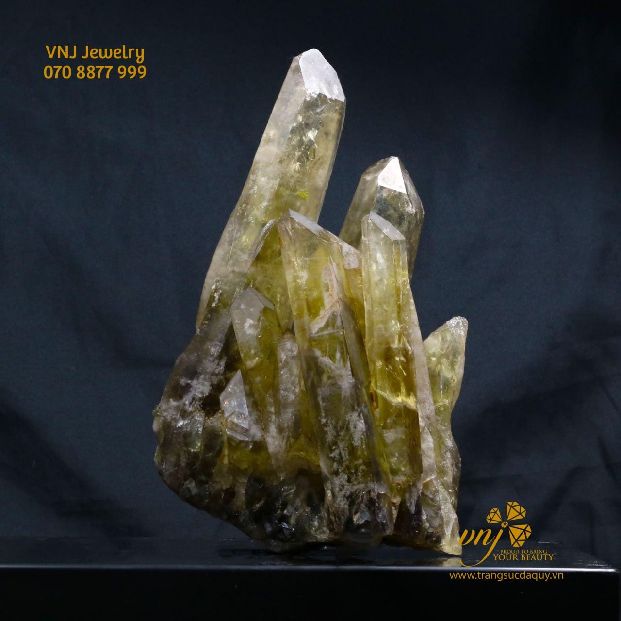 Tinh Thể Thạch Anh Vàng Tự Nhiên (9)