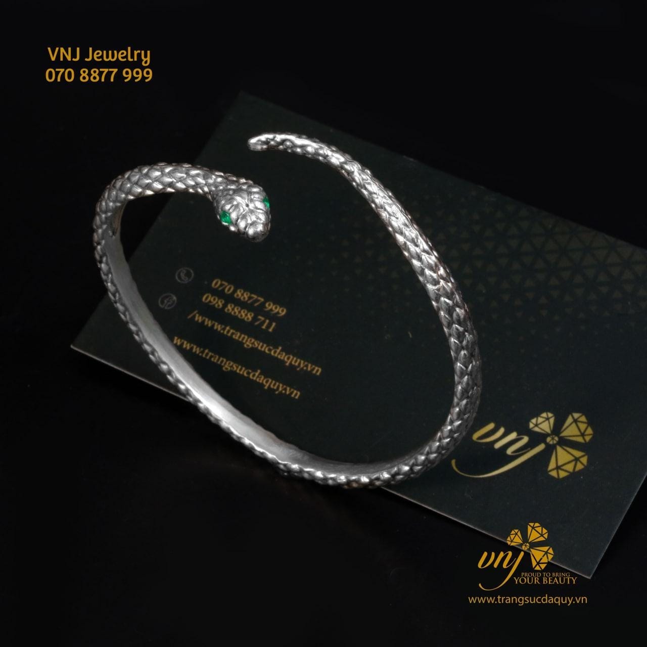 Vòng Tay Rắn Bạc (4)