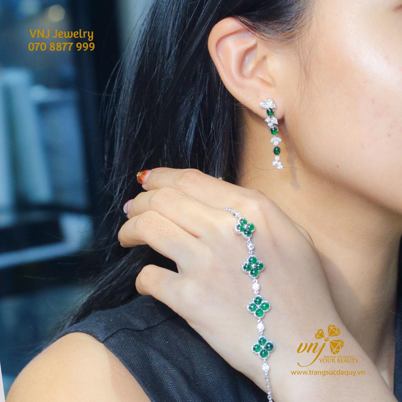 Bộ Trang Sức Ngọc Phỉ Thuý Tự Nhiên Bs6 (5)