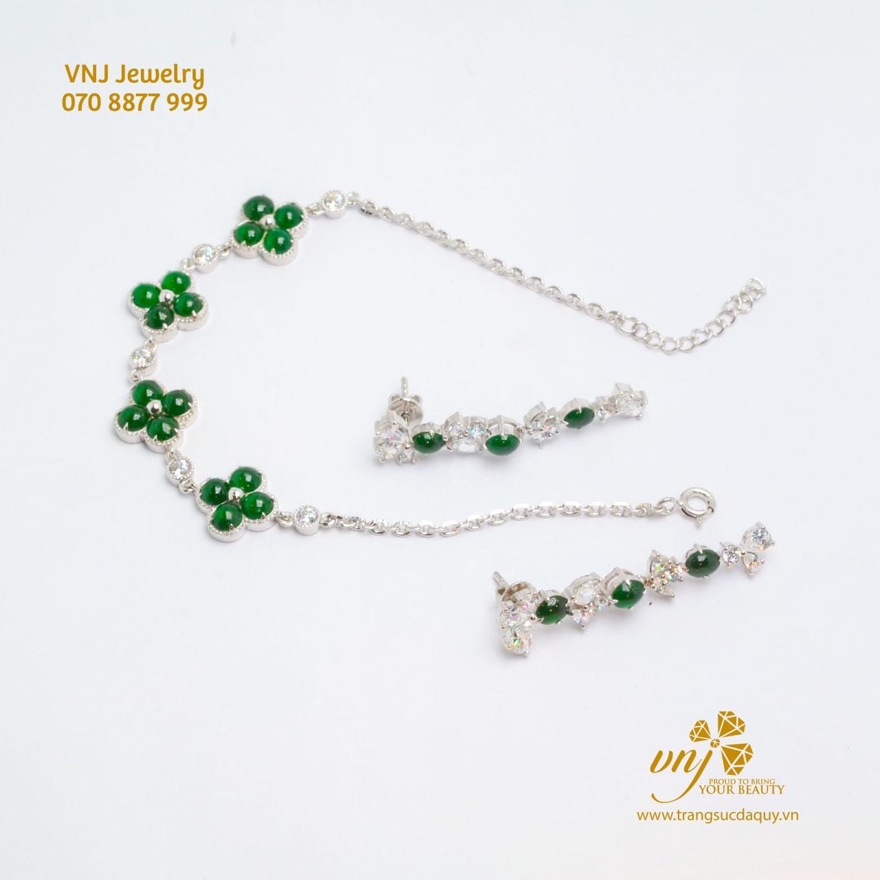 Bộ Trang Sức Ngọc Phỉ Thuý Tự Nhiên Bs6 (12)