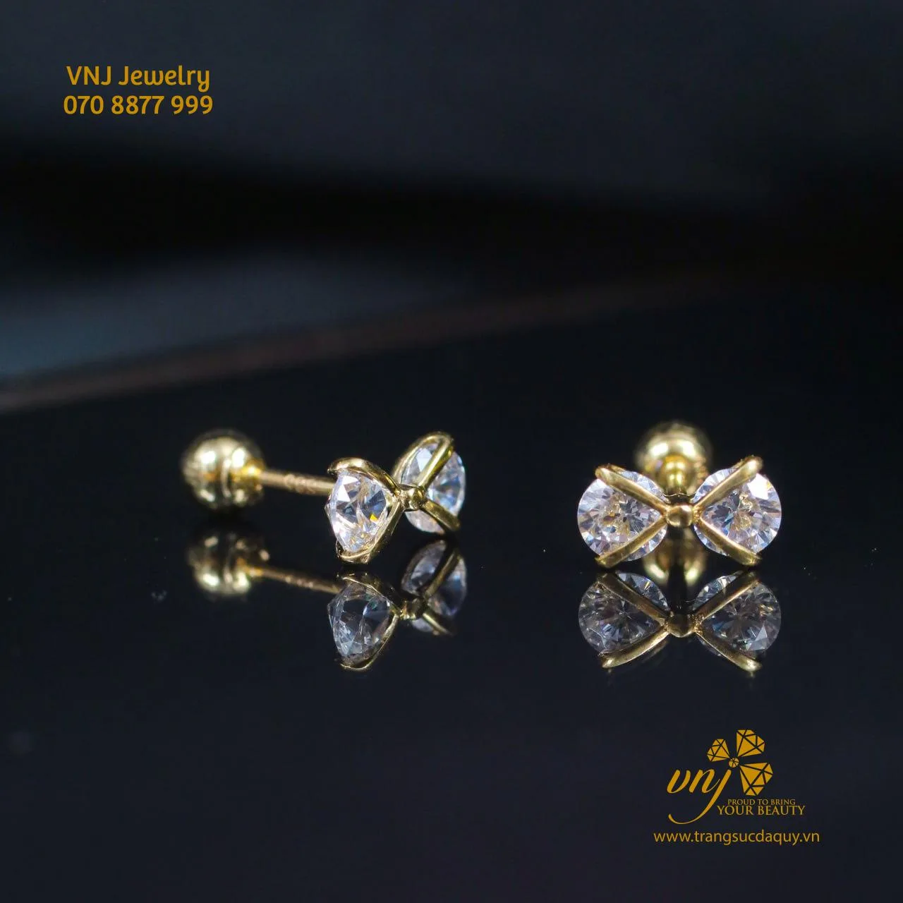 Bông Tai Vàng 14k Btv8 (2)