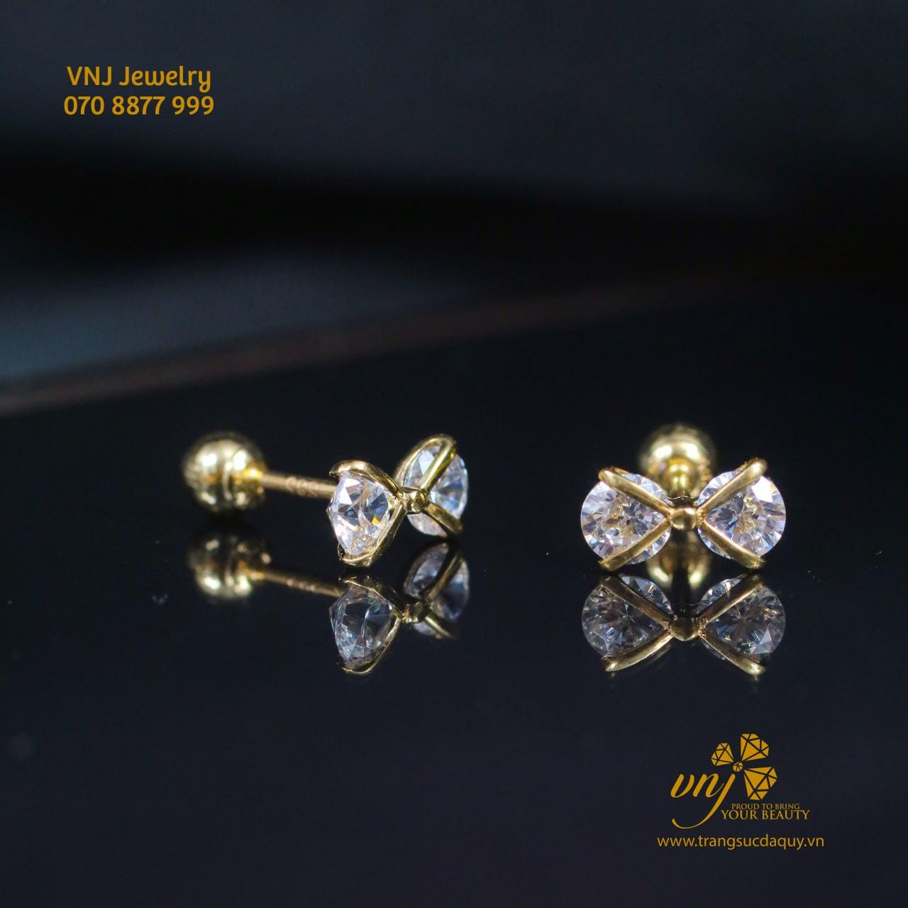 Bông Tai Vàng 14k Btv8 (2)