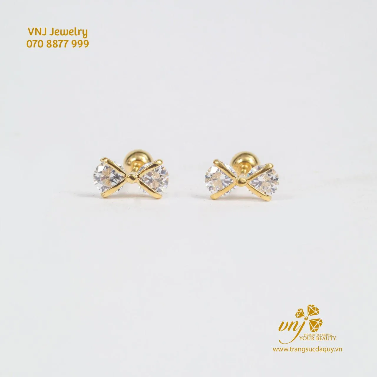 Bông Tai Vàng 14k Btv8