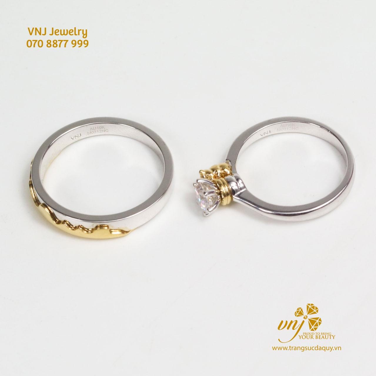 Nhẫn Cặp Hình Gấu Đính Kim Cương Nc98 (4)
