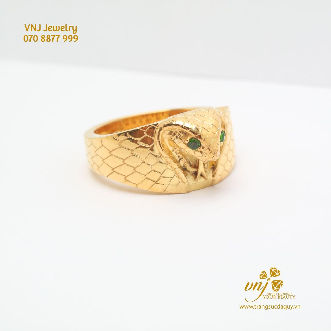 Nhẫn Rắn Hổ Mang Vàng 18k Mn138 (3)