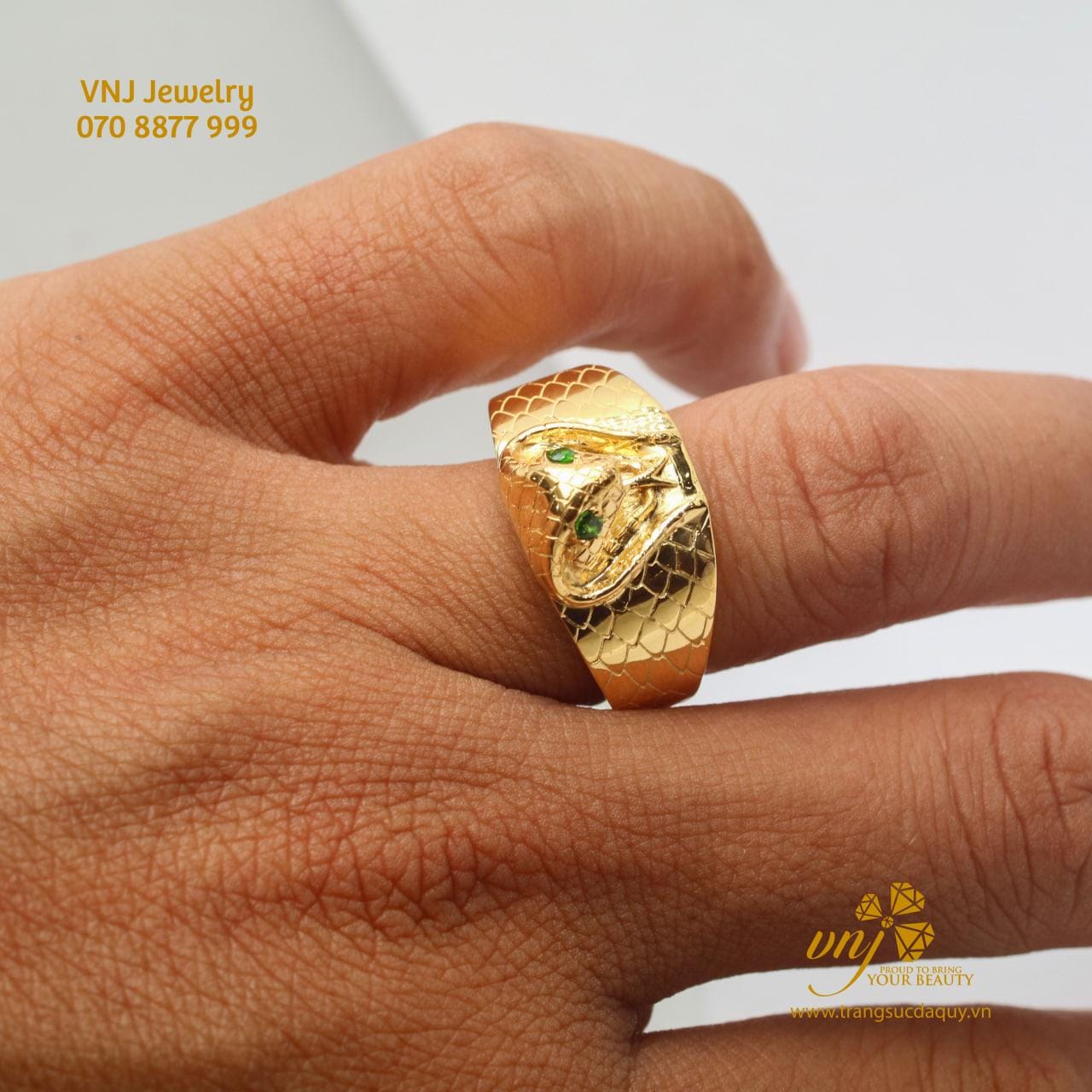 Nhẫn Rắn Hổ Mang Vàng 18k Mn138 (5)
