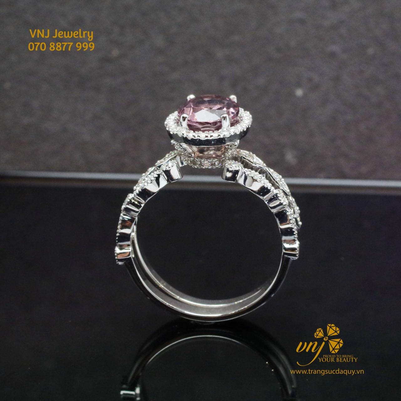 Nhẫn đá Spinel Tím (2)