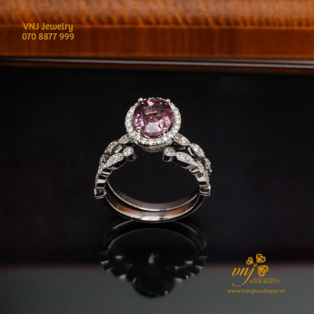 Nhẫn đá Spinel Tím (3)