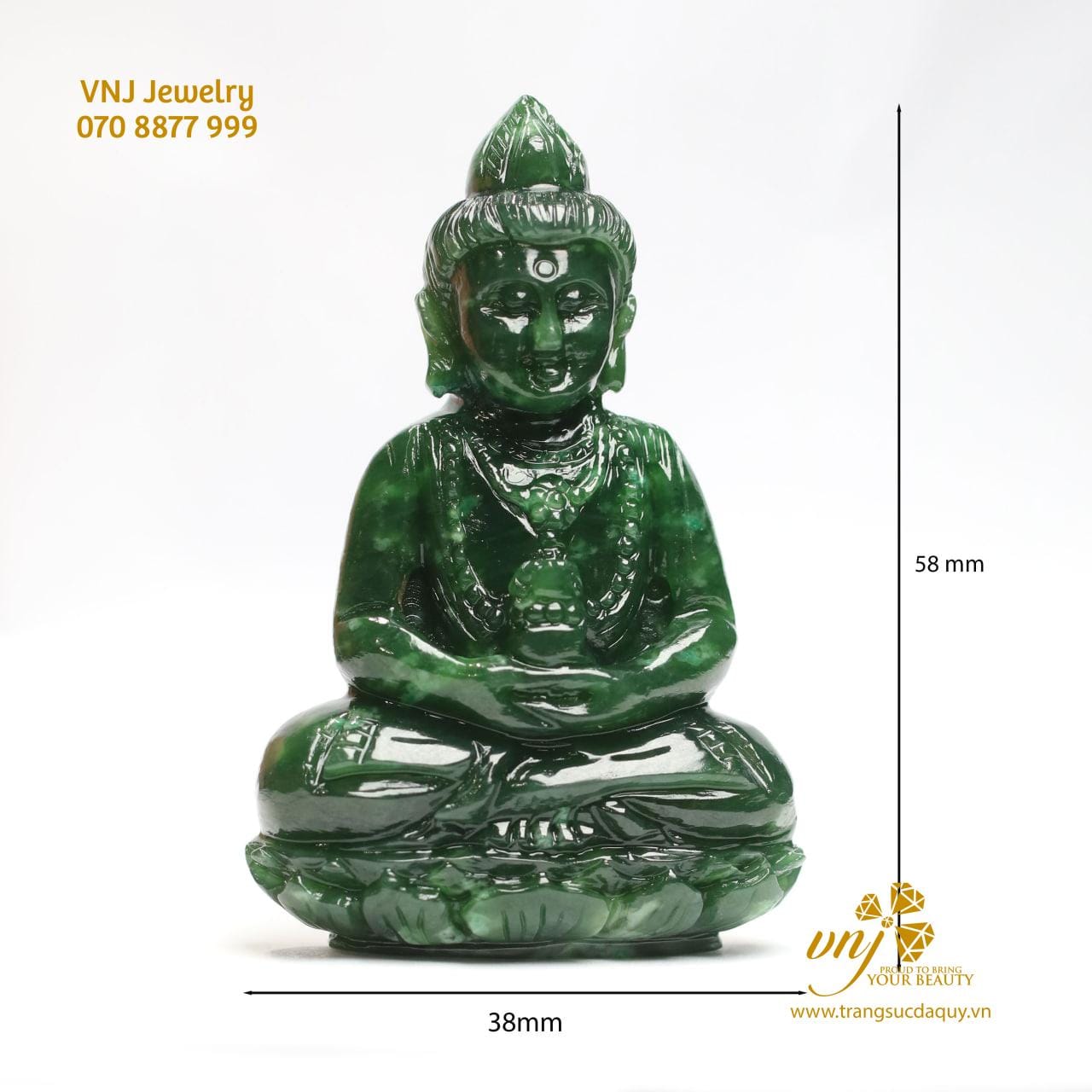 Tượng Thích Ca đá Ngọc Bích Tự Nhiên