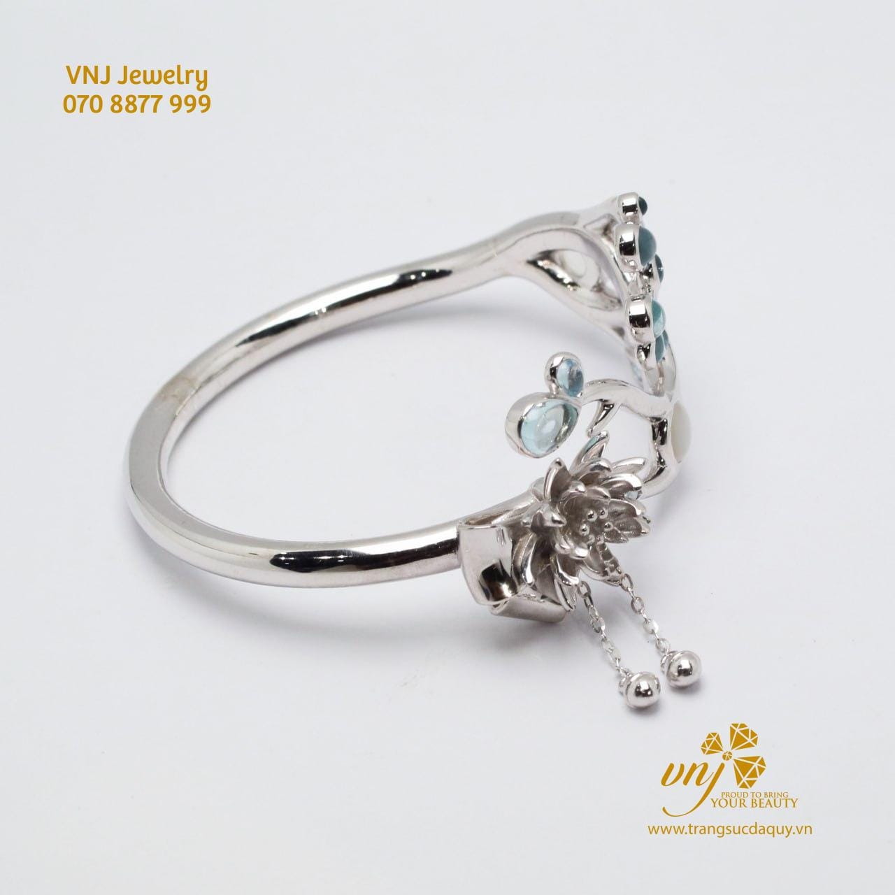 Vòng Tay Hoa Bỉ Ngạn Đá Thiên Nhiên - Ảnh 6