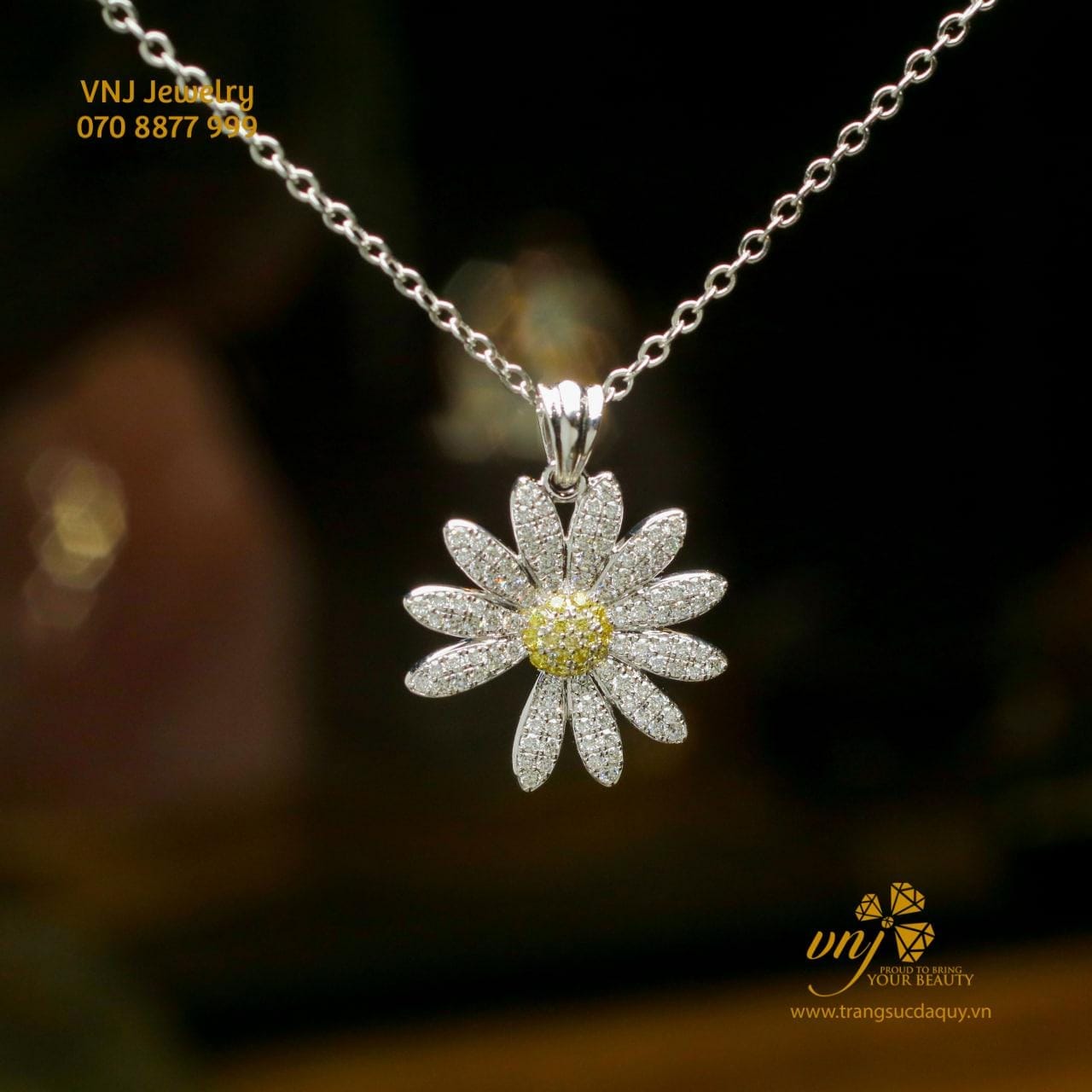Mặt Dây Chuyền Hoa Cúc (4)