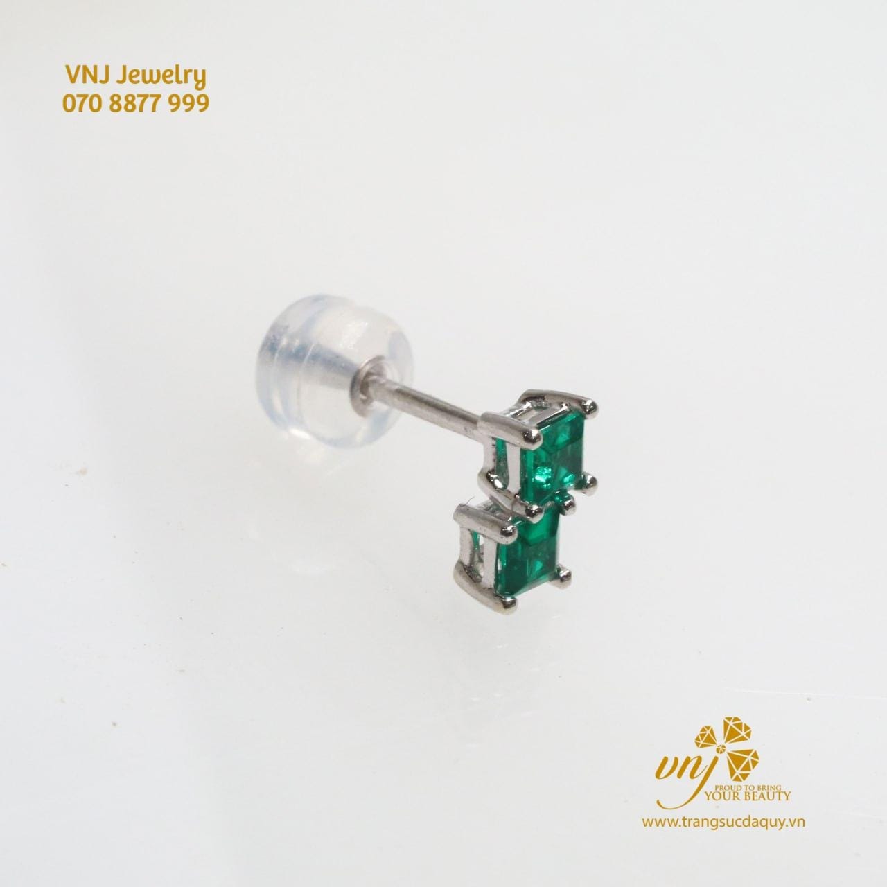 Bông Tai Đá Emerald Bte6 (3)