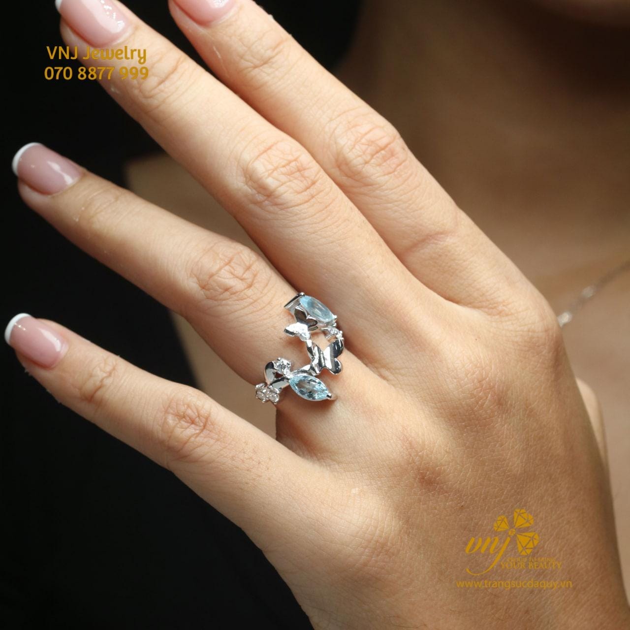 Nhẫn Aquamarine