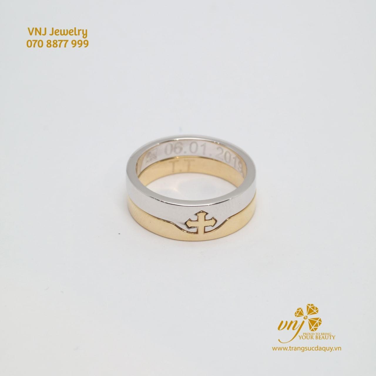Nhẫn Cặp Ghép Thành Hình Thánh Giá Nc99 (3)