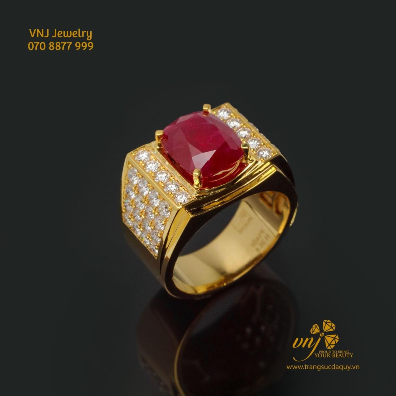 Nhẫn Nam Đá Ruby Nm141 (5)