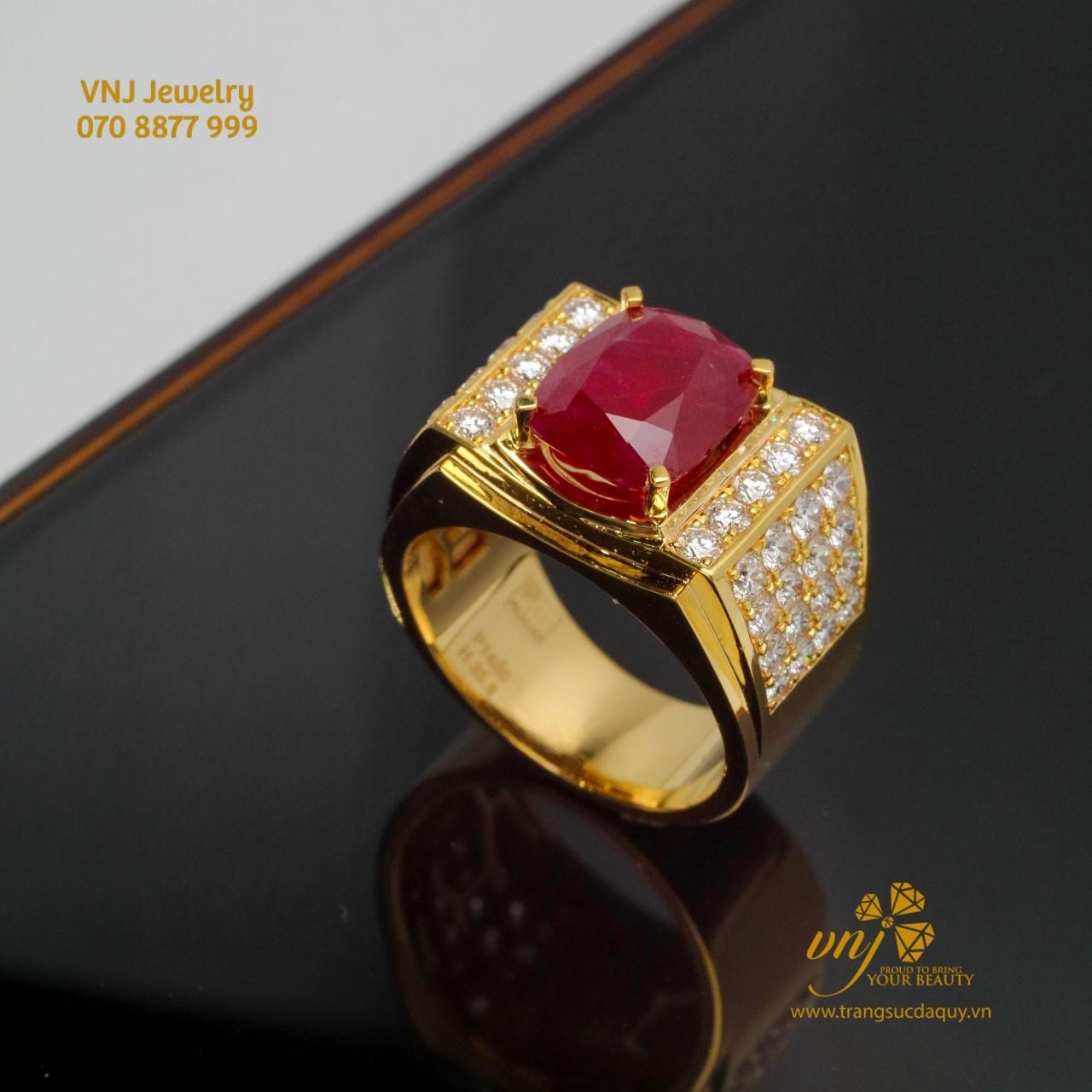 Nhẫn Nam Đá Ruby Nm141 (5)