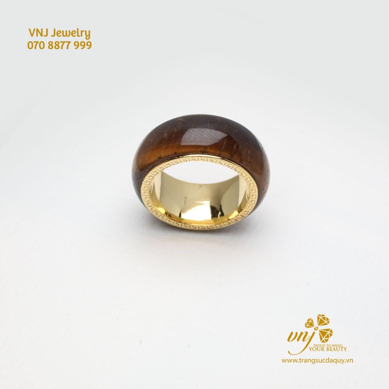 Nhẫn Mắt Hổ Bọc Vàng (4)
