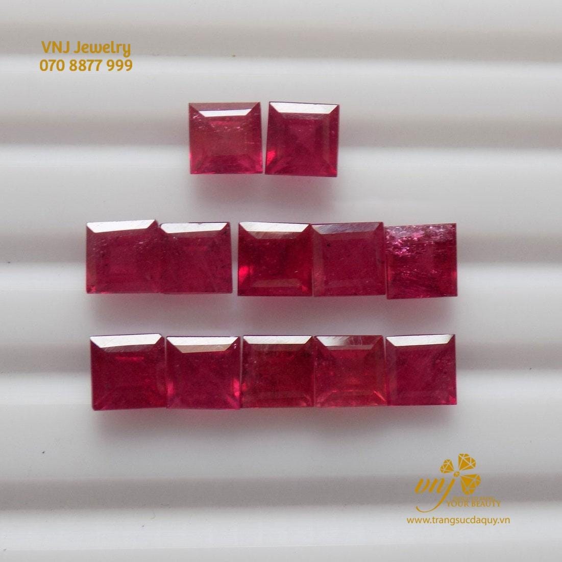 Ruby tấm vuông 2ly5