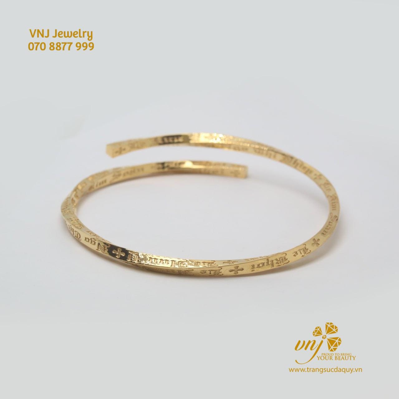 Vòng Tay Khắc Kinh Kính Mừng Maria - VGN3