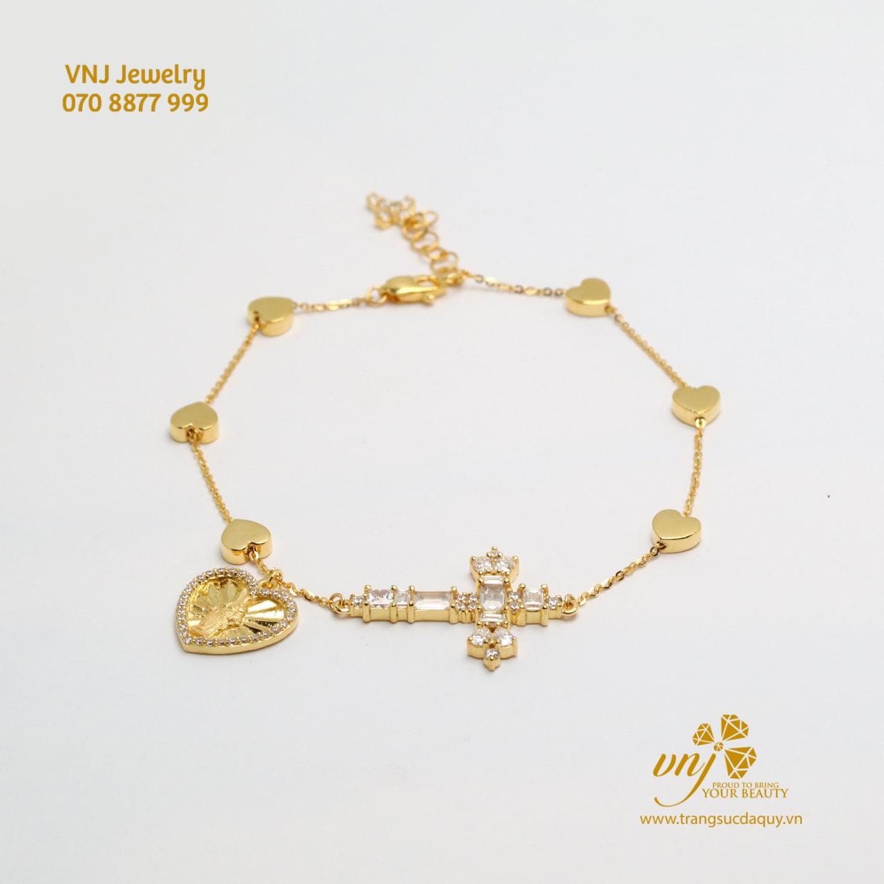 Lắc Tay Thánh Giá Vàng 18k (2)