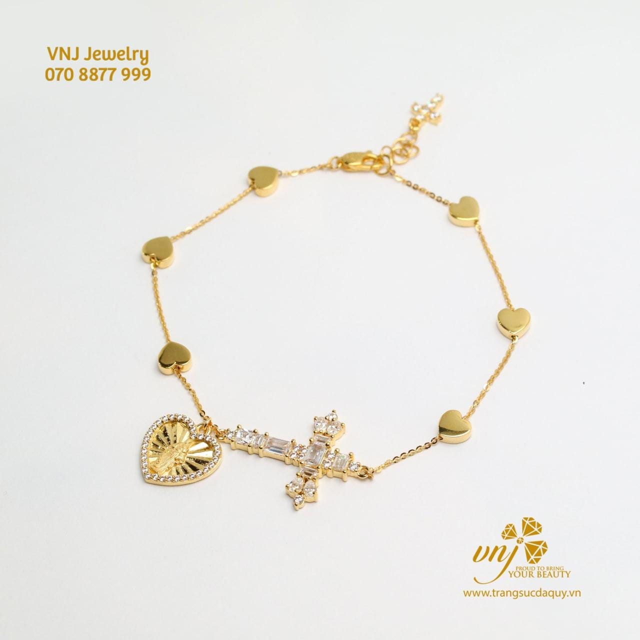 Lắc Tay Thánh Giá Vàng 18k (3)