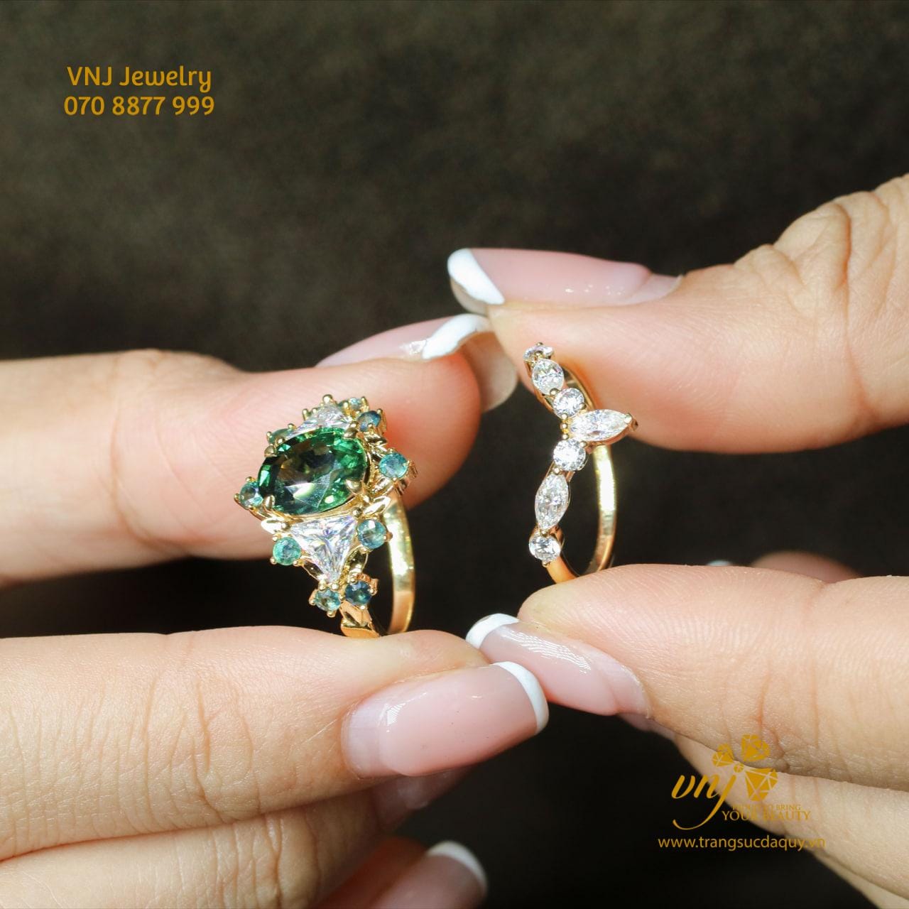 Nhẫn Sapphire Green (3)