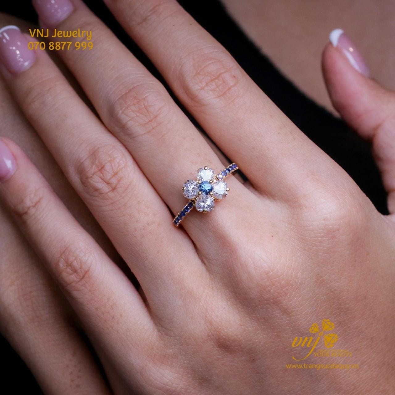 Nhẫn Sapphire Xanh Dương (blue)nws17 (2)