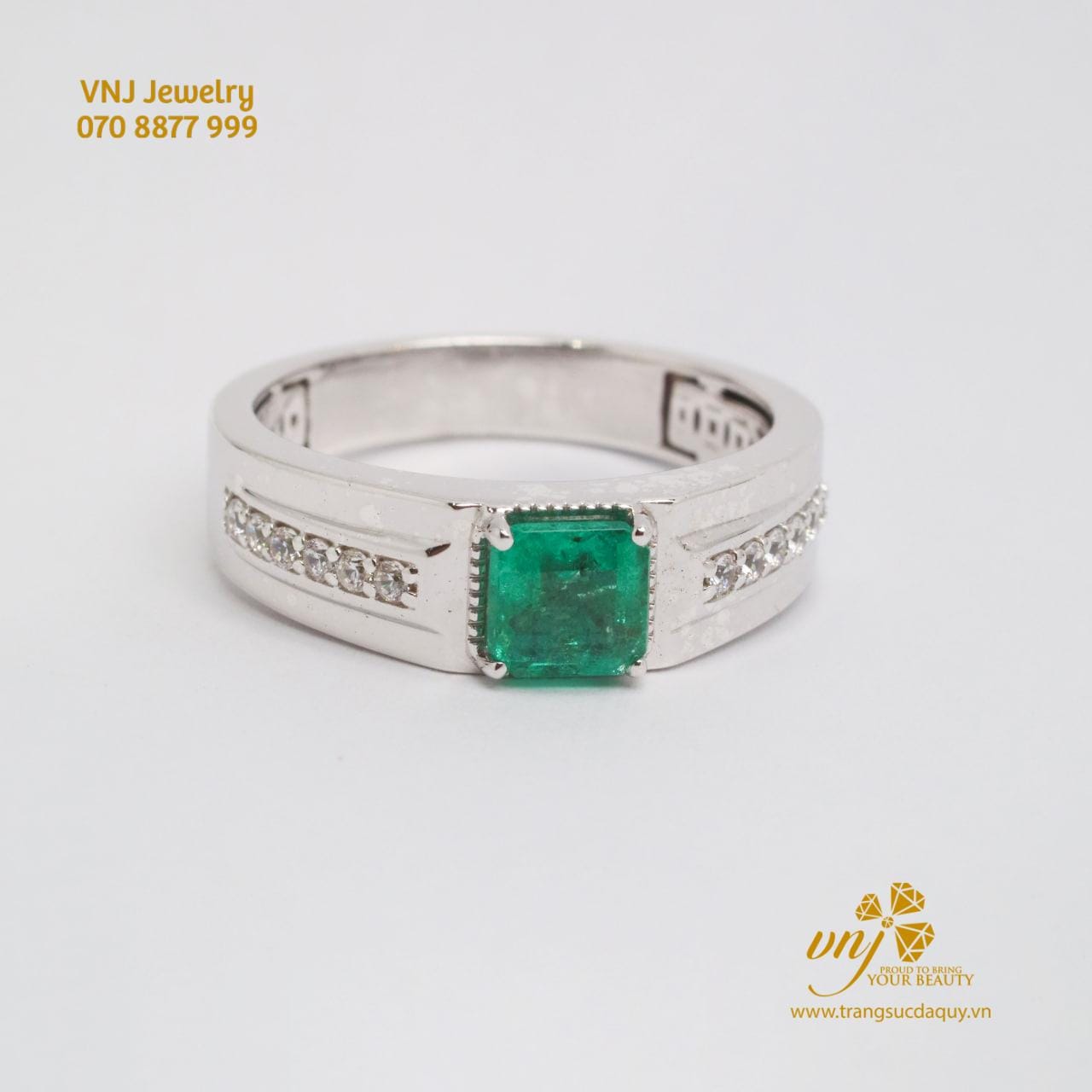 Nhẫn Đá Emerald Unisex NM144