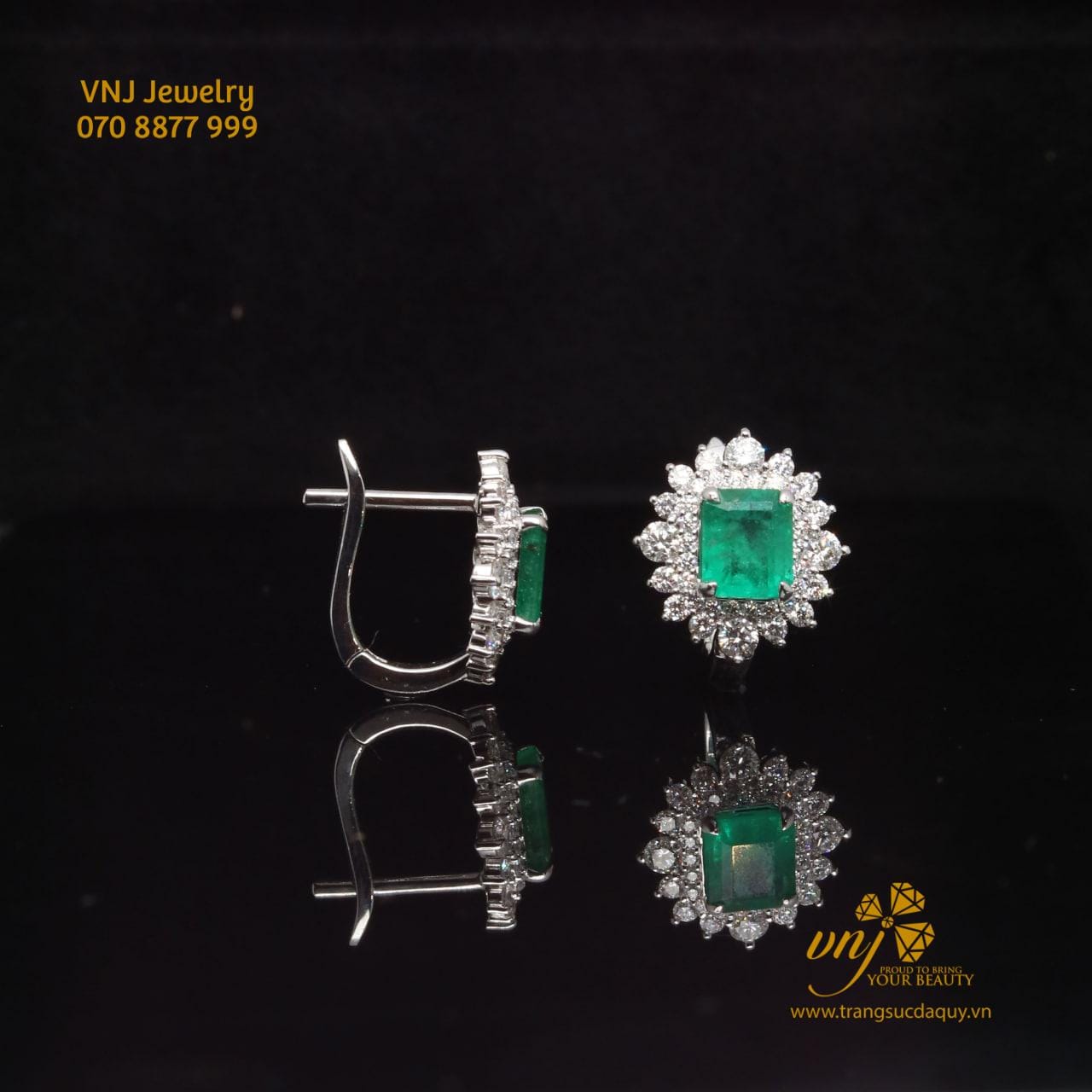 Bộ Trang Sức đá Emerald (6)