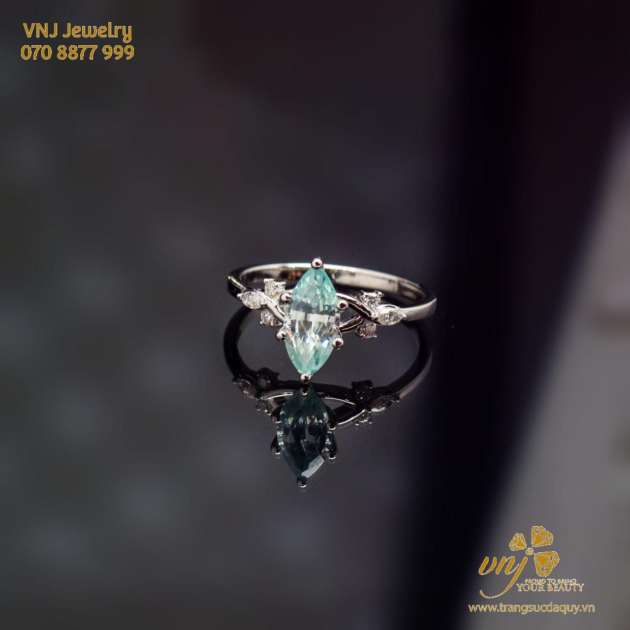 Nhẫn Cầu Hôn Aquamarine Nwa4 (4)