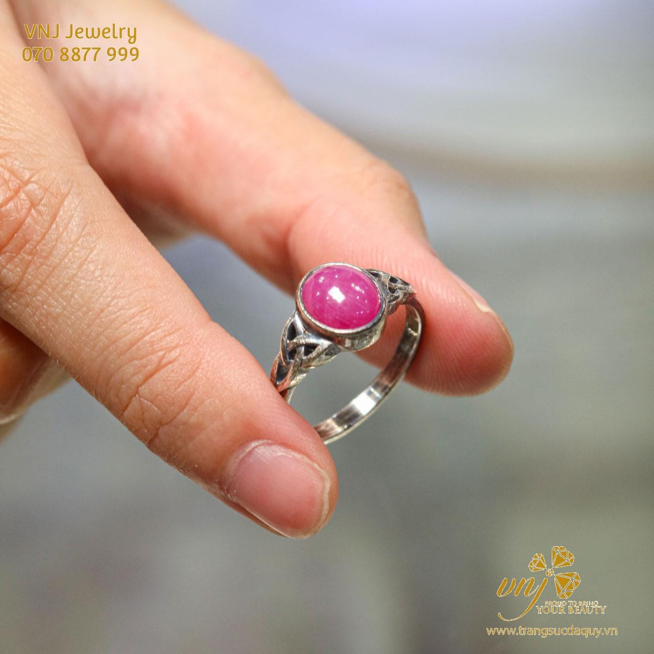 Bộ Trang Sức Đá Ruby Thiên Nhiên Br3 (3)