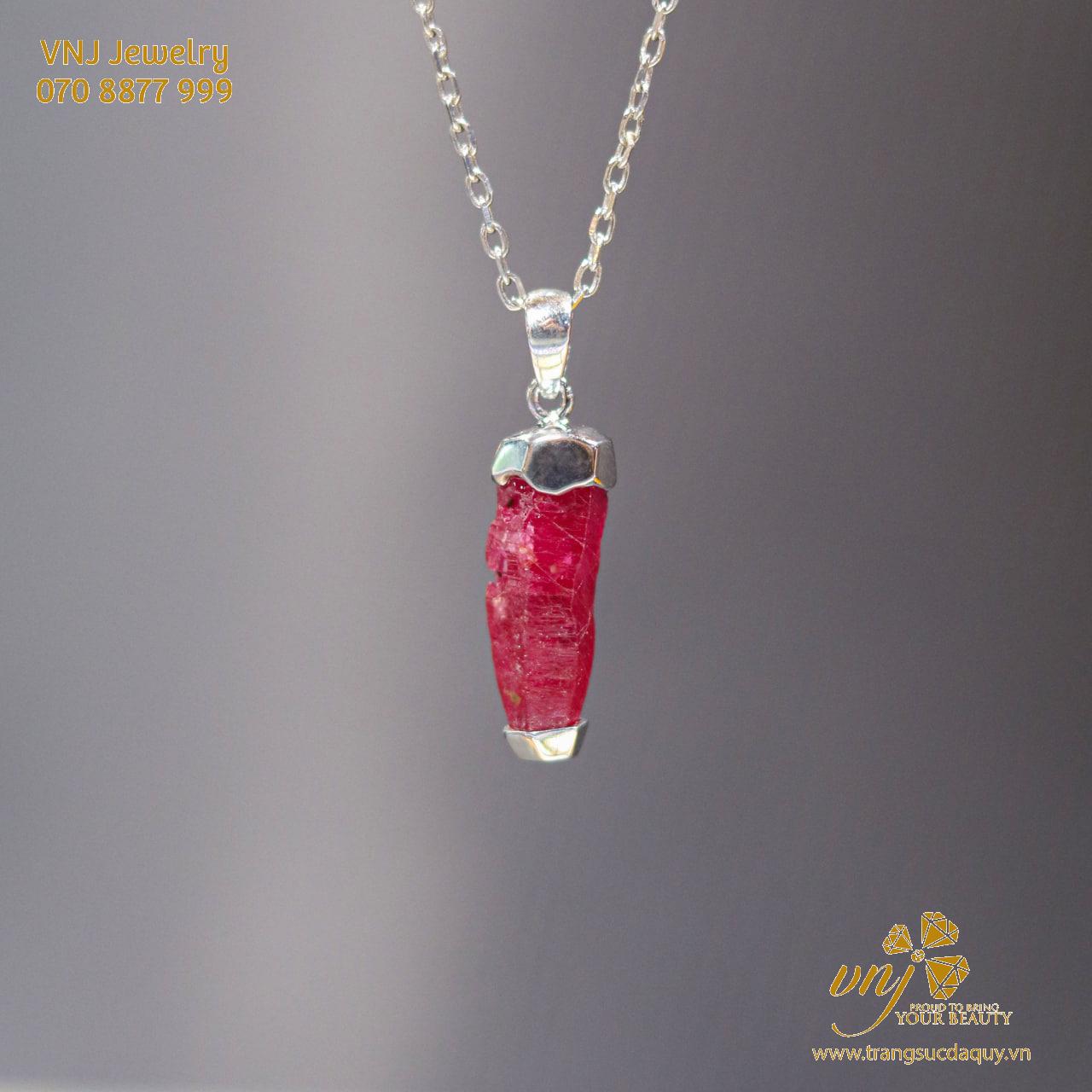 Bộ Trang Sức Đá Ruby Thiên Nhiên Br3 (5)