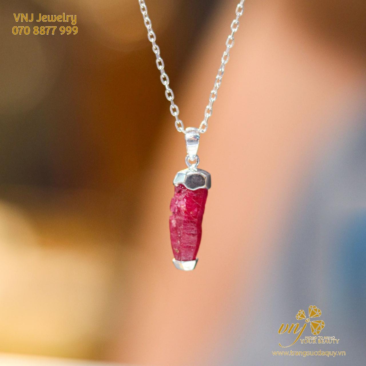 Bộ Trang Sức Đá Ruby Thiên Nhiên Br3 (6)