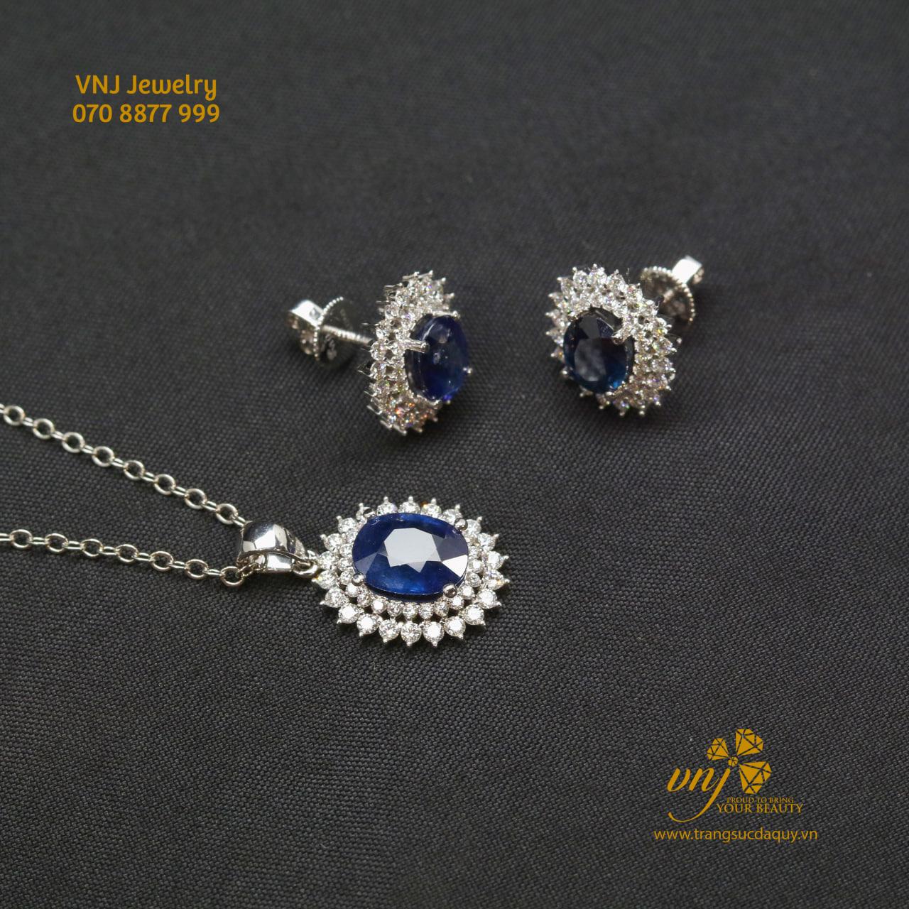 Bộ Trang Sức Sapphire Blue Bs7 (2)