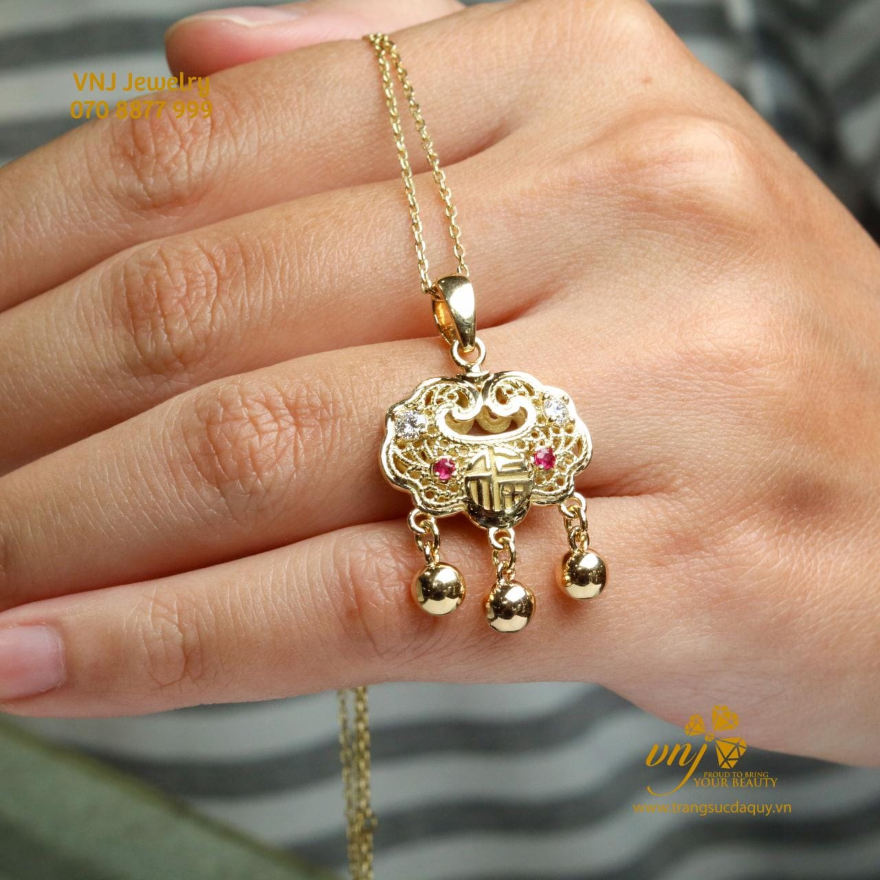 Khóa Trường Mệnh Đính Đá Quý Mg8 (7)