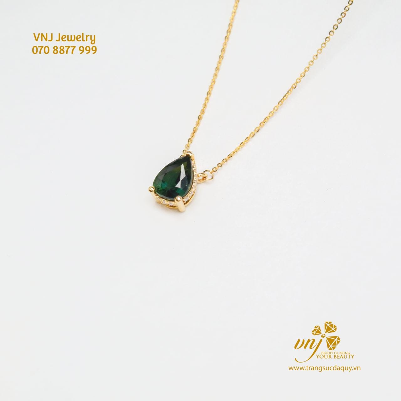 Mặt Dây Chuyền Đá Sapphire Xanh Mds28 (4)