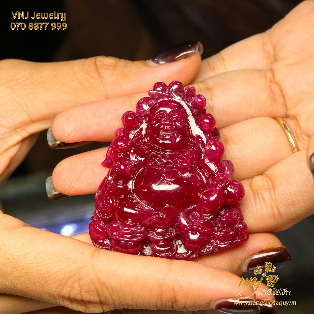 Tượng Di Lặc Đá Ruby Thiên Nhiên Mtr13 (3)