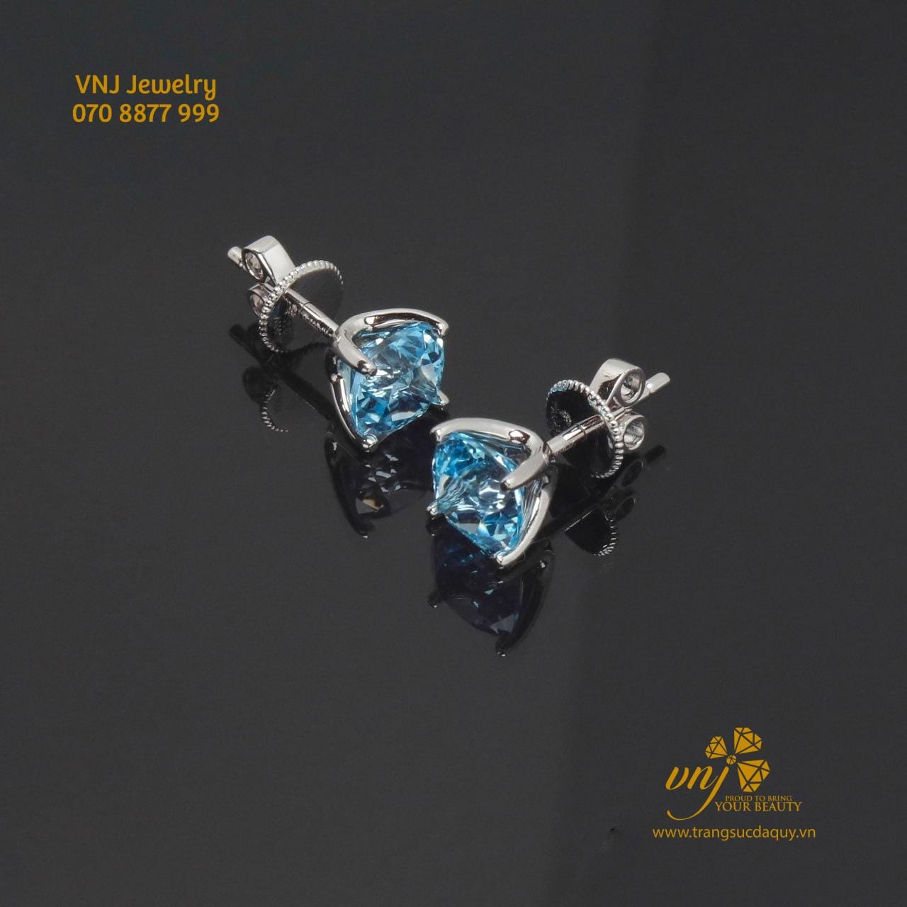 Bông Tai đá Topaz (3)