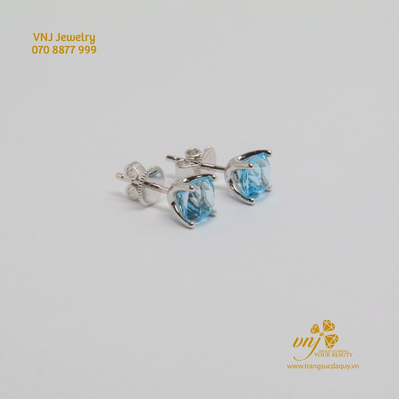 Bông Tai đá Topaz
