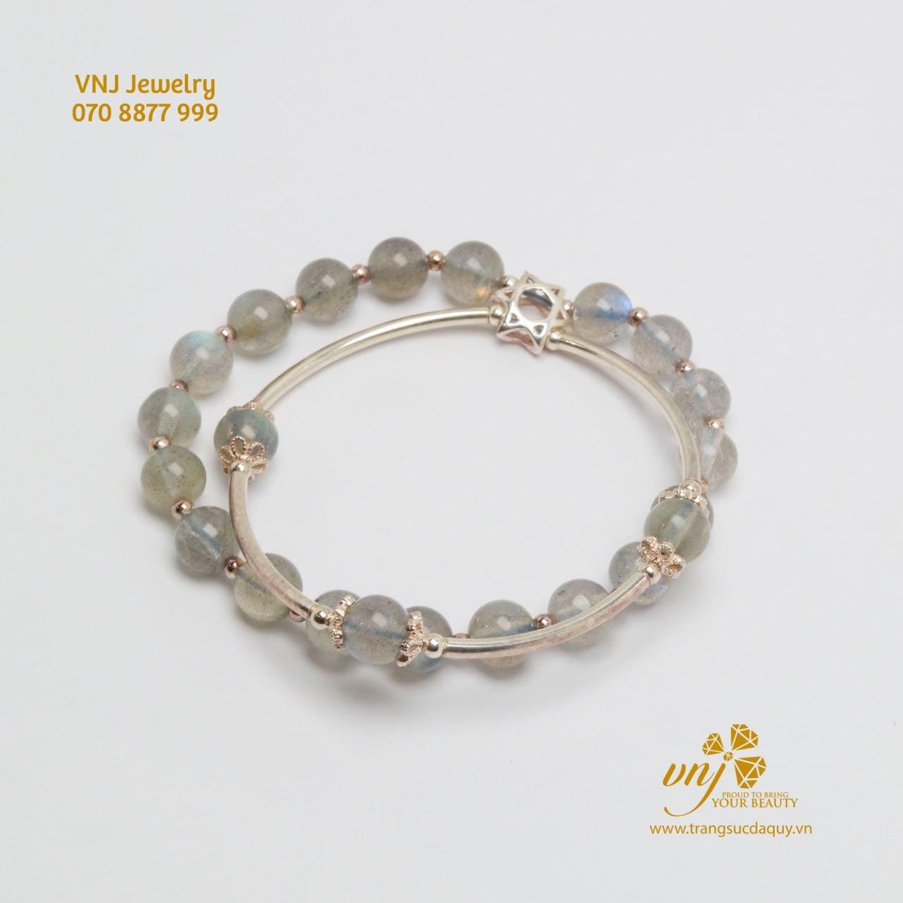 Vòng Charm đá Xà Cừ