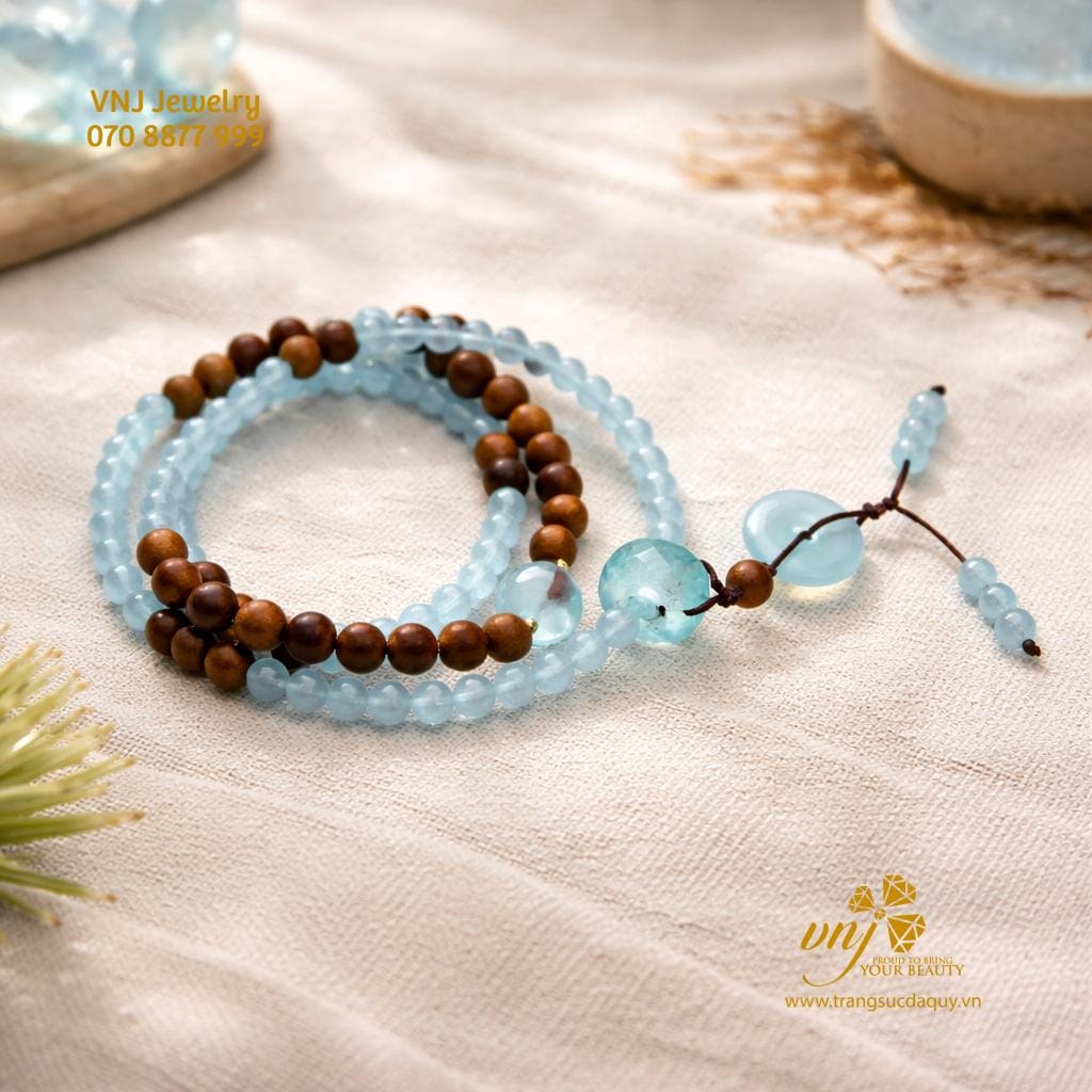 Vòng Trầm Mix Charm Aqua (3)