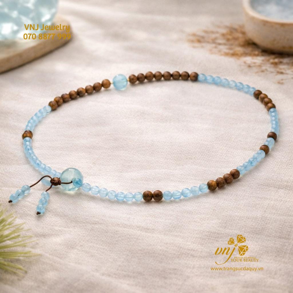 Vòng Trầm Mix Charm Aqua