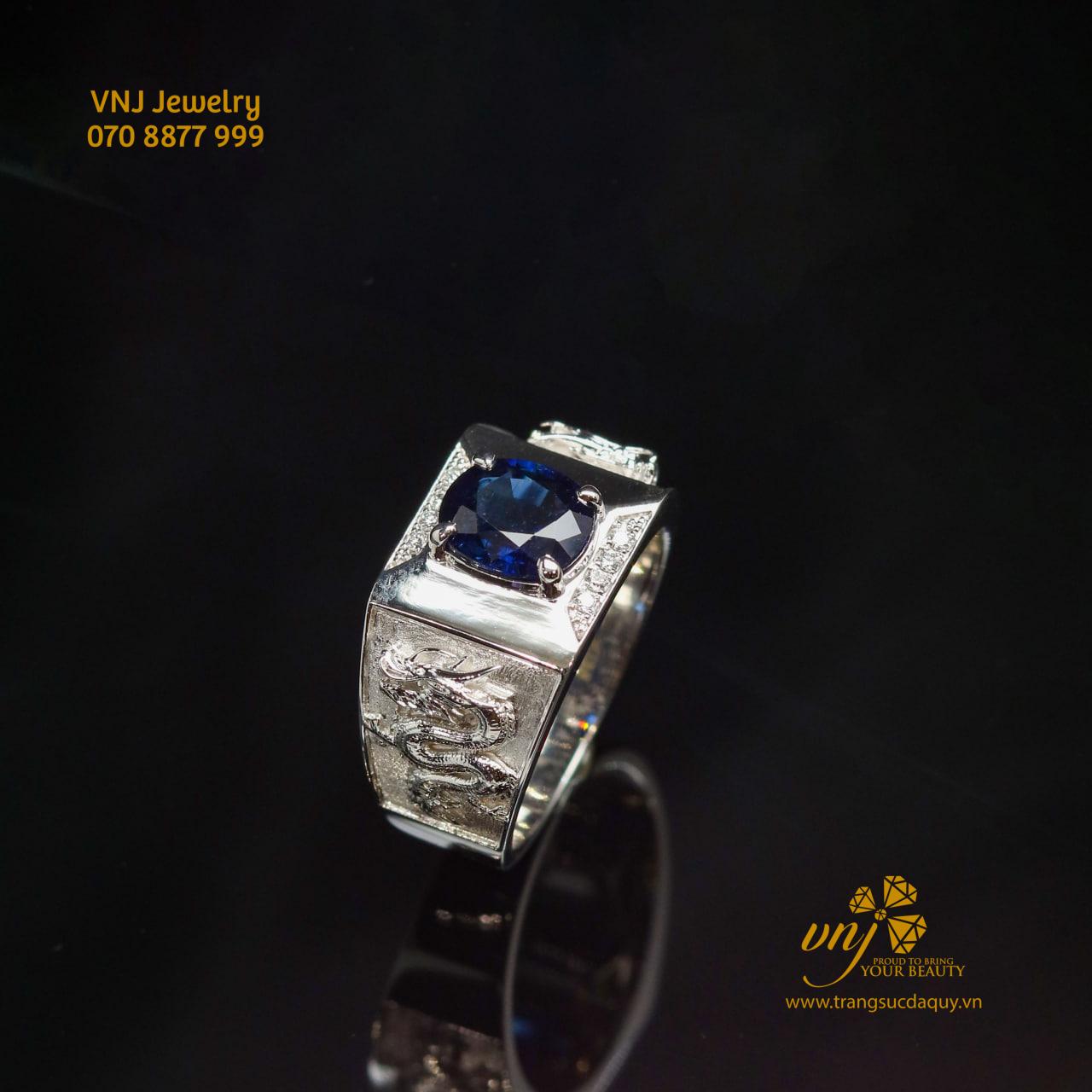 Nhẫn Sapphire Hoàng Long Kim Cương Nm155 (3)