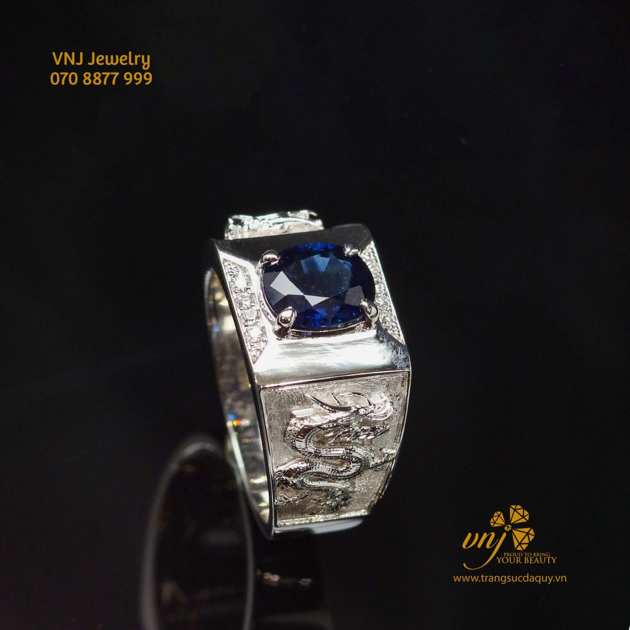Nhẫn Sapphire Hoàng Long Kim Cương Nm155 (4)