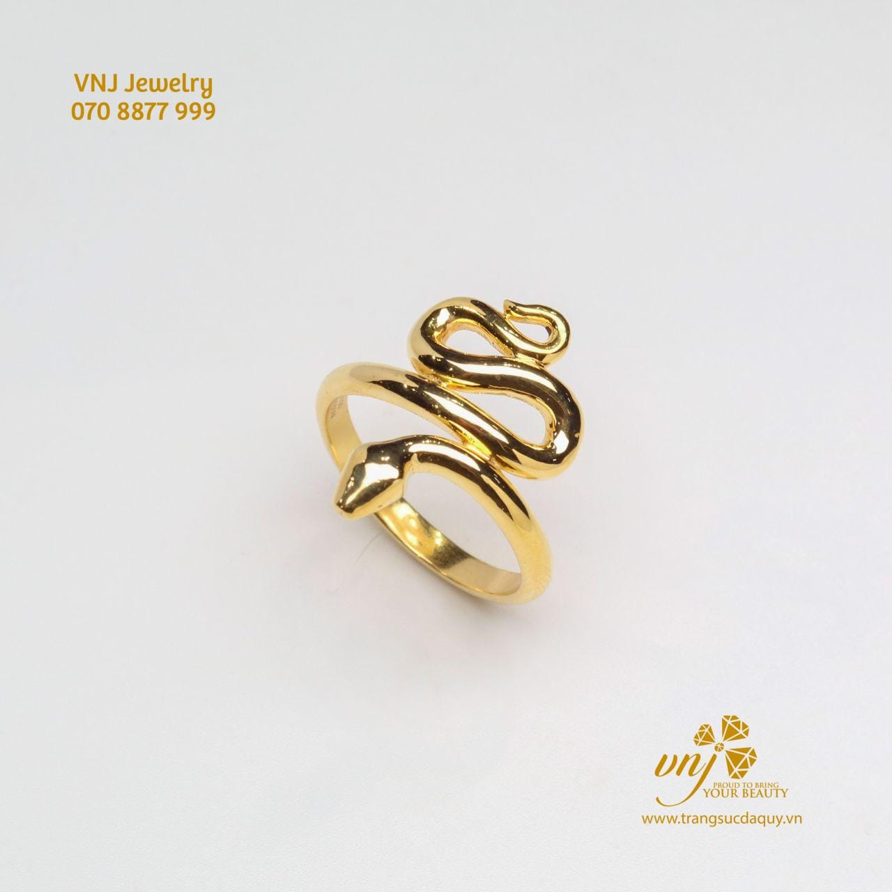 Nhẫn rắn vàng 18K