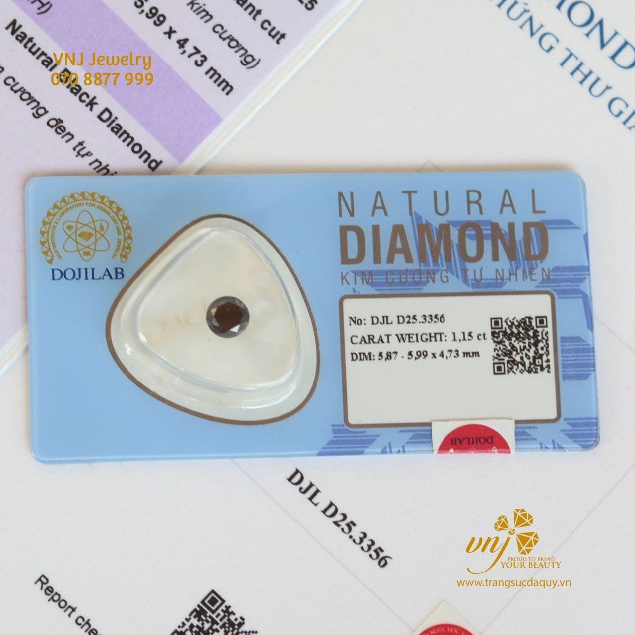 Kim Cương Đen Tự Nhien DQK2