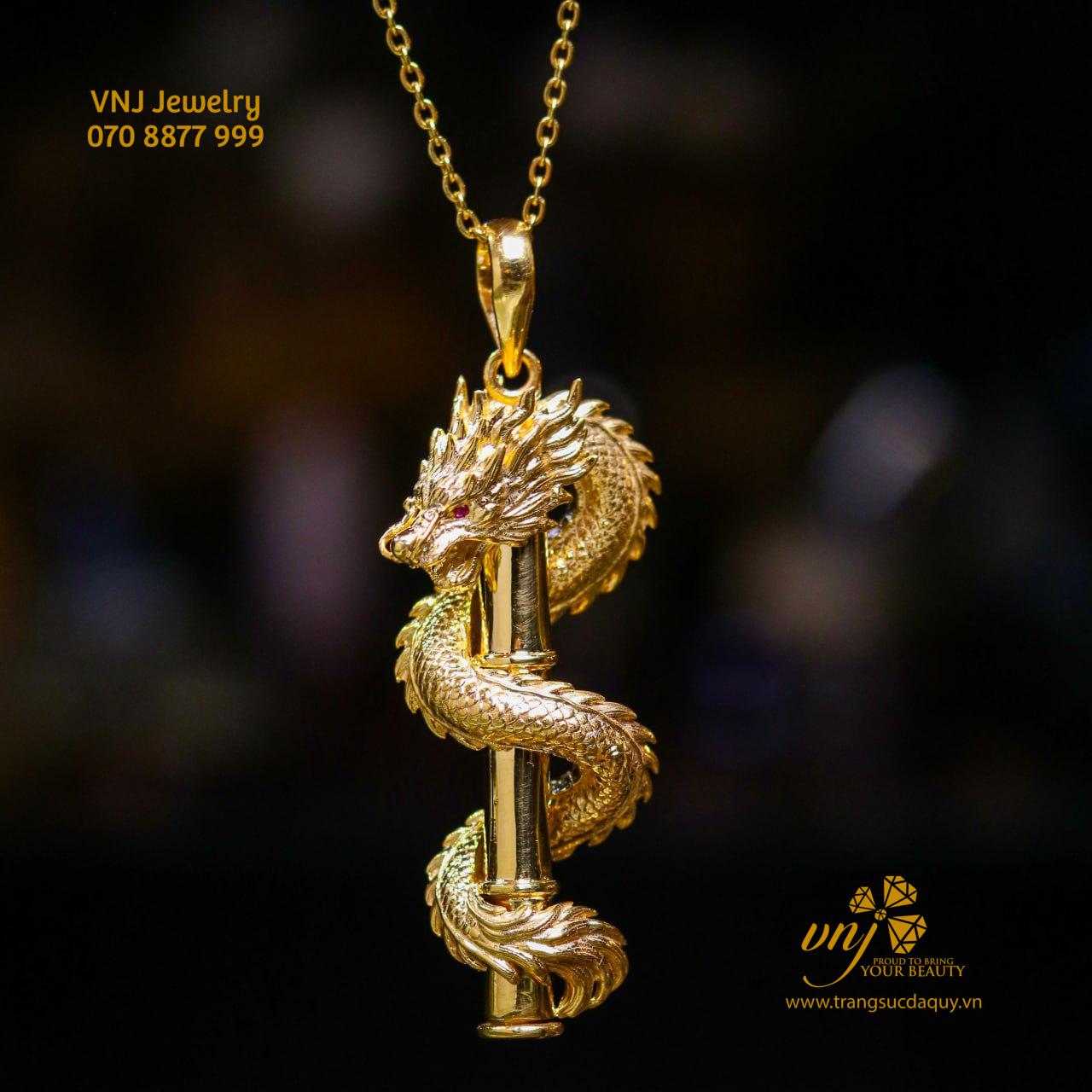 Mặt Dây Chuyền Long Ấn Tàng Thư